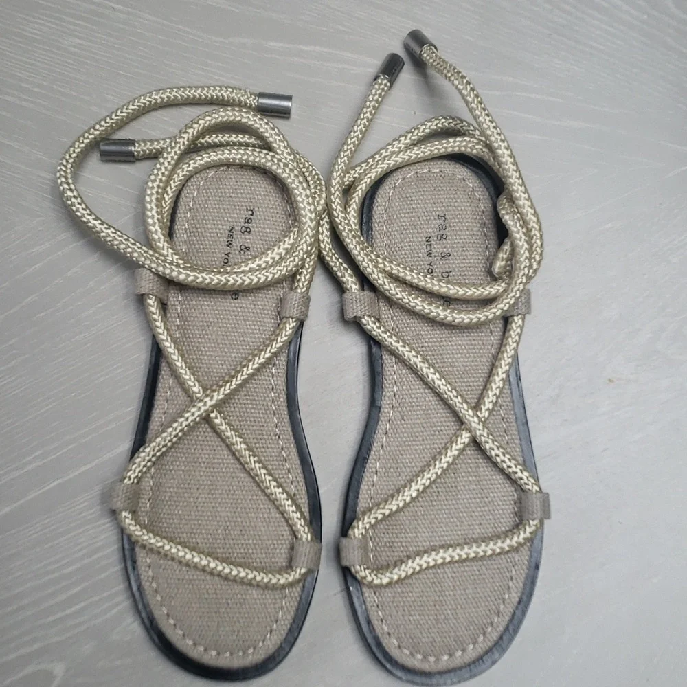 Rag & Bone infinity woven sandals, rope sandals, new, size 8 and 9.5 - Picture 4 of 8
